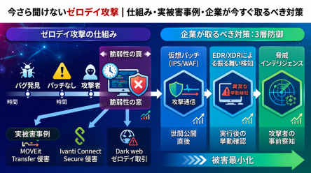 今さら聞けないゼロデイ攻撃┃仕組み・実被害事例・企業が今すぐ取るべき対策