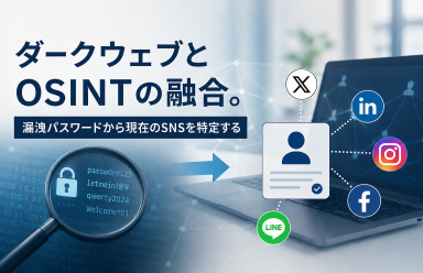 ダークウェブとOSINTの融合。漏洩パスワードから現在のSNSを特定する